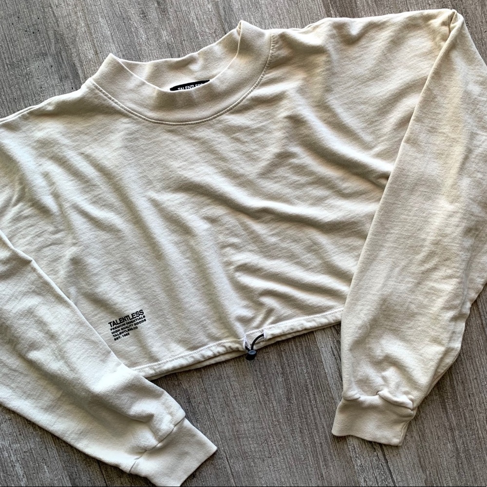 🔥🔥TALENTLESS - CINCH CROPPED LS TEE🔥🔥 - Picture 3 of 9